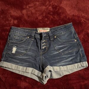 Hot Kiss Women's Dark Blue Jean Shorts